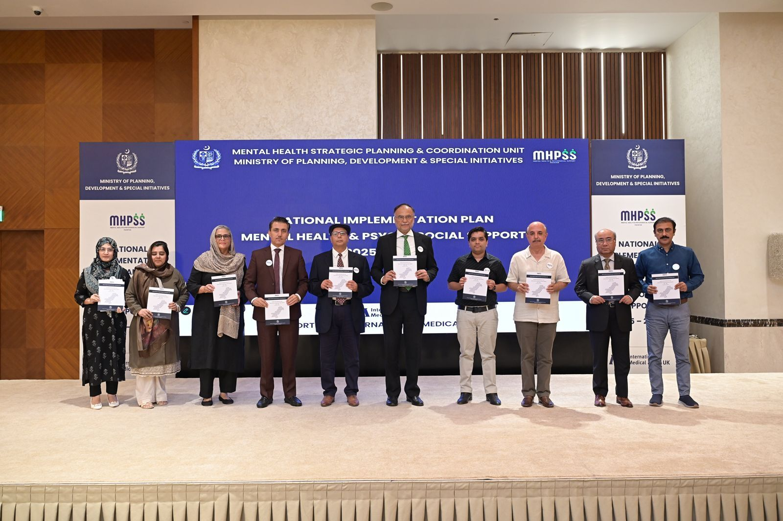 The MHPSS National Implementation Plan (2025-2030) for Pakistan was presented by the Federal Minister for Planning, Development & Special Initiatives Prof. Ahsan Iqbal Chaudhary, to the Health Departments of all provinces and federal areas on 13th August 2025 in Islamabad.